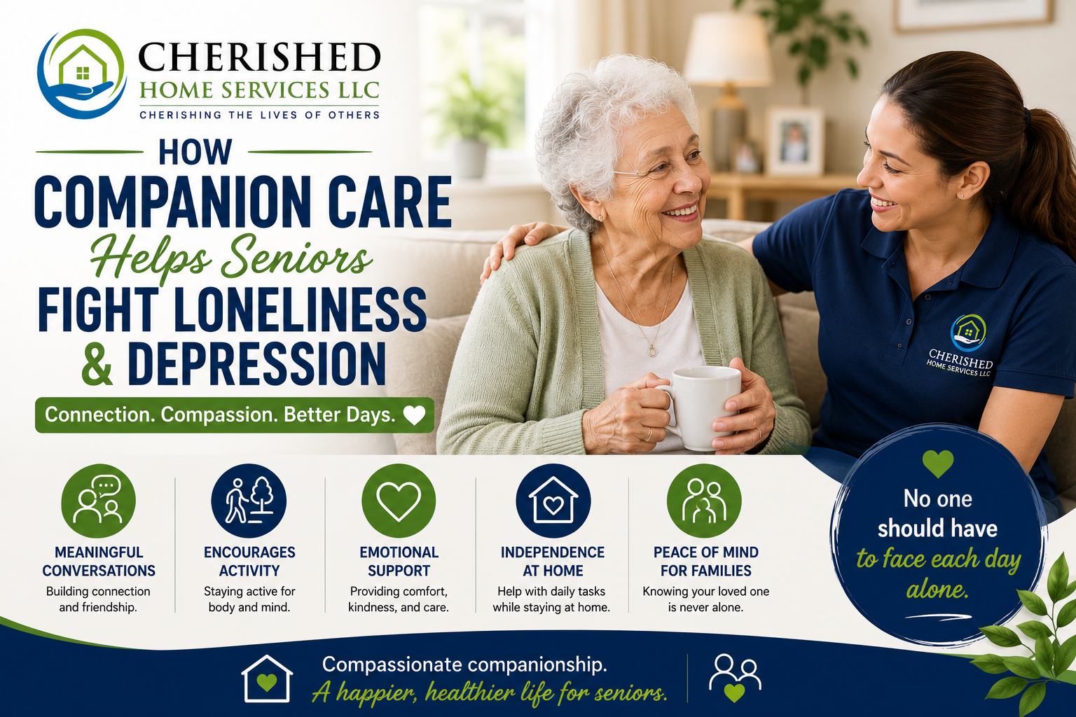 How Companion Care Helps Seniors Fight Loneliness and Depression